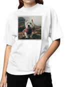 Highland Terrier in Plaid Women's T-shirt
