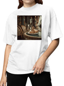 French Bulldog Café Moment Women's T-shirt