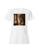 Regal Cat and Parrot Harmony Women's T-shirt