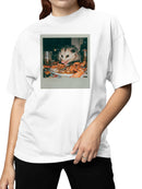Opossum Feasting on Crawfish Women's T-shirt