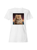 Retro Futuristic Cat Vision Women's T-shirt