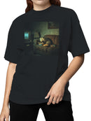 Cozy Opossum Snack Time Vibes Women's T-shirt