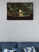 Shark in the Office at Night UN Poster