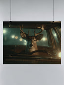 Driving Deer at Night UN Poster