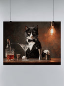 Feline Mixologist Portrait UN Poster