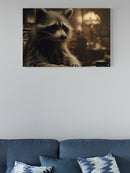 Poker Night Raccoon Gambler UN Poster