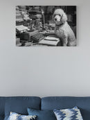 Literary Poodle at Vintage Desk UN Poster