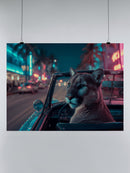 Night Drive with Panther UN Poster