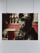 Pub Dog and Pint Nostalgia UN Poster