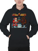 Santa vs Krampus Showdown Men's Hoodie
