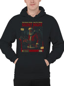 Silent Night Horror Holiday Design Men's Hoodie