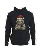 Cozy Christmas Sloth with Cocoa Men's Hoodie