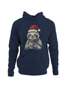 Cozy Christmas Sloth with Cocoa Men's Hoodie