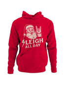 Rockin' Santa Sleigh All Day Men's Hoodie