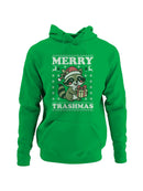 Merry Trashmas Raccoon Sweater Men's Hoodie