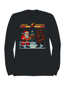 Santa vs Krampus Showdown Men's Sweatshirt