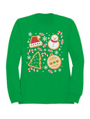 Festive Christmas Cookie Design Men's Sweatshirt