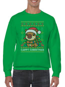 Festive Capybara Christmas Sweater Men's Sweatshirt
