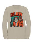 Believe: Santa, Alien, Bigfoot Men's Sweatshirt