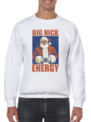 Big Nick Energy Vintage Santa Men's Sweatshirt