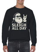 Santa Cool Sleigh All Day Men's Sweatshirt