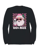 Cool Santa 100% Nice Women's Sweatshirt