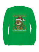 Festive Capybara Christmas Sweater Women's Sweatshirt