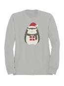 Festive Hedgehog Holiday Cheer Women's Sweatshirt