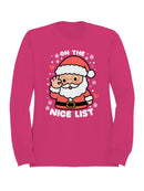Santa on the Nice List Women's Sweatshirt