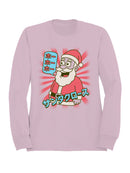 Santa Claus Retro Pop Art Design Women's Sweatshirt