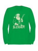 Santa Rock Sleigher Graphic Women's Sweatshirt
