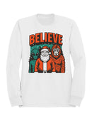 Believe: Santa, Alien, Bigfoot Women's Sweatshirt