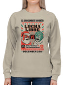 Lucha Libre Christmas Showdown Women's Sweatshirt