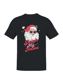 Sleigh My Name Santa Design Men's T-shirt