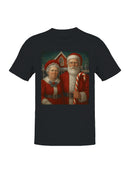 Santa and Mrs. Claus at North Pole Men's T-shirt