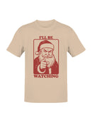 Santa Claus I'll Be Watching Men's T-shirt
