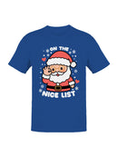 Santa on the Nice List Men's T-shirt