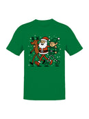 Santa, Elf, Reindeer Holiday Cheer Men's T-shirt