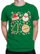 Festive Christmas Cookie Design Men's T-shirt
