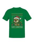 Festive Capybara Christmas Sweater Men's T-shirt