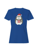 Festive Hedgehog Holiday Cheer Women's T-shirt
