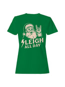 Rockin' Santa Sleigh All Day Women's T-shirt
