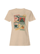 Vintage Christmas Stamp Collection Women's T-shirt
