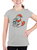 Warm Platypus Holding Coffee Youth's T-shirt