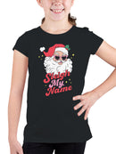 Sleigh My Name Santa Design Youth's T-shirt
