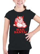 Hail Santa Devilish Holiday Spirit Youth's T-shirt