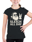 Santa Cool Sleigh All Day Youth's T-shirt