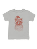 Festive Raccoon with Santa Hat Youth's T-shirt