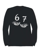 Hands Offering Numbers 6 and 7 Men's Sweatshirt