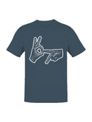 Hand Sign OK Point Gesture Men's T-shirt